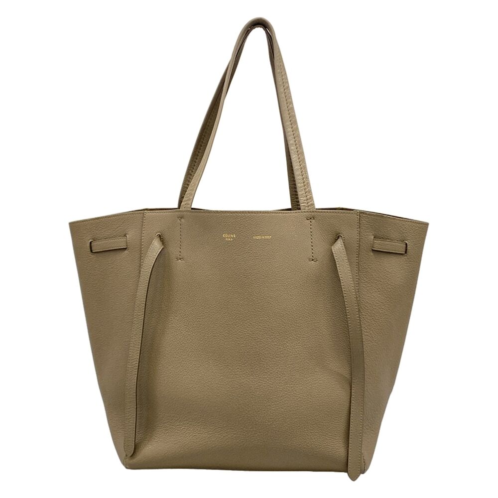 Celine Cabas Phantom Small With Belt Tote Bag 176023TNI.18TP Taupe (Gray Beige)
